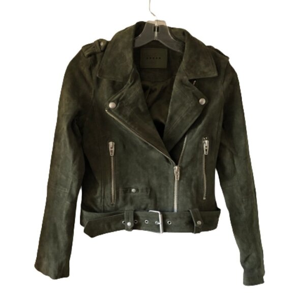 BlankNYC French Olive Green Moto Jacket #3000-EP - Picture 1 of 8